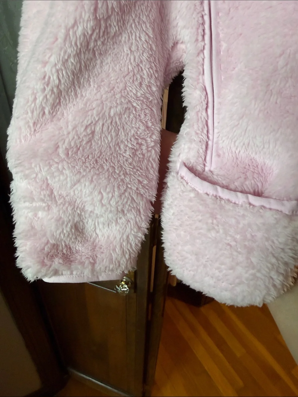 Nike Baby Pink Fleece One-Piece Romper! Sz 9 months